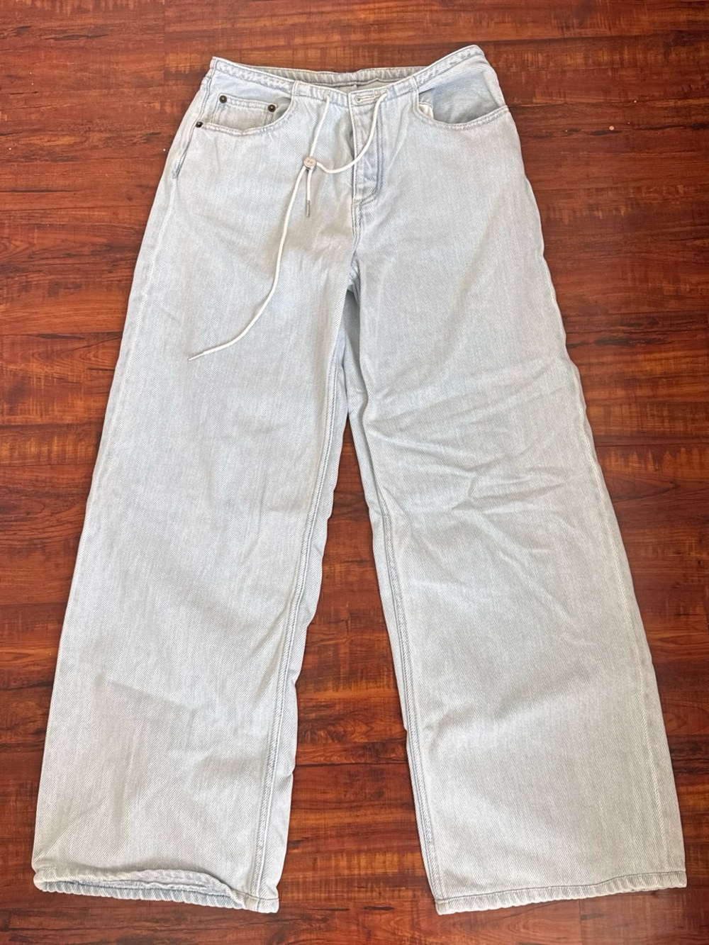Still Here cool jeans. Blue Wide-Leg Denim Jeans for Women